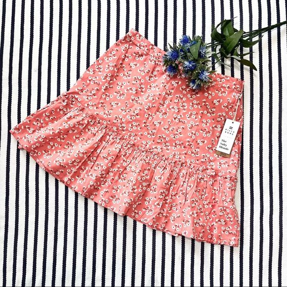 Billabong X The Salty Blonde Upside Ditzy Floral Ruffle Mini Skirt Medium - Picture 3 of 7